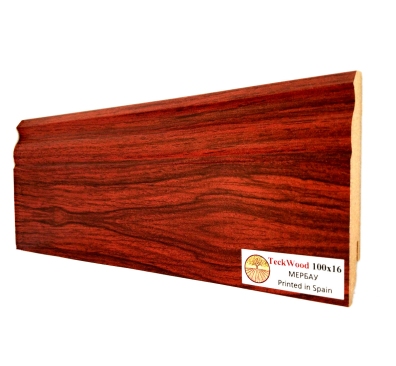 Плинтус МДФ Teckwood Цветной 100 мм Мербау